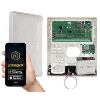 ZESTAW ALARMOWY SATEL INTEGRA 128 + OPU-3P + AWT682 + AKUMULATOR 17Ah + INT-GSM LTE
